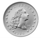 Flowing Hair Silver Coin with Privy